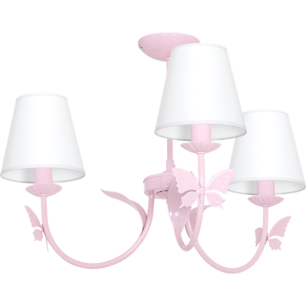 Lampa do pokoju dziewczynki różowa ALICE PINK 3xE14 MLP963