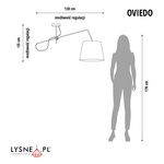Lampa do pokoju dziecięcego niebieski abażur Oviedo