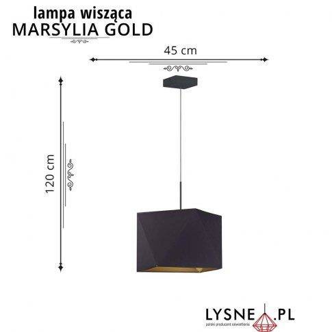 Oświetlenie sufitowe Diament GOLD