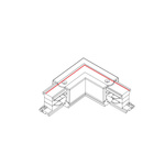 Łącznik kątowy 90 stopni CTLS POWER L CONNECTOR LEFT WHITE (L-L)