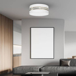 Lampa Sufitowa ULTIMO WHITE, MLP7350, 40 cm, biały/transparentny/złoty, 2x60W E27