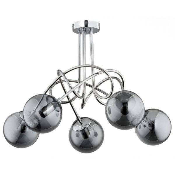 Nowoczesna lampa sufitowa TANGO GLASS OP. OŚW. 5 PŁ