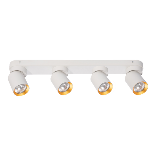 Lampa Sufitowa Andy 4xGU10 Biały + Złoty