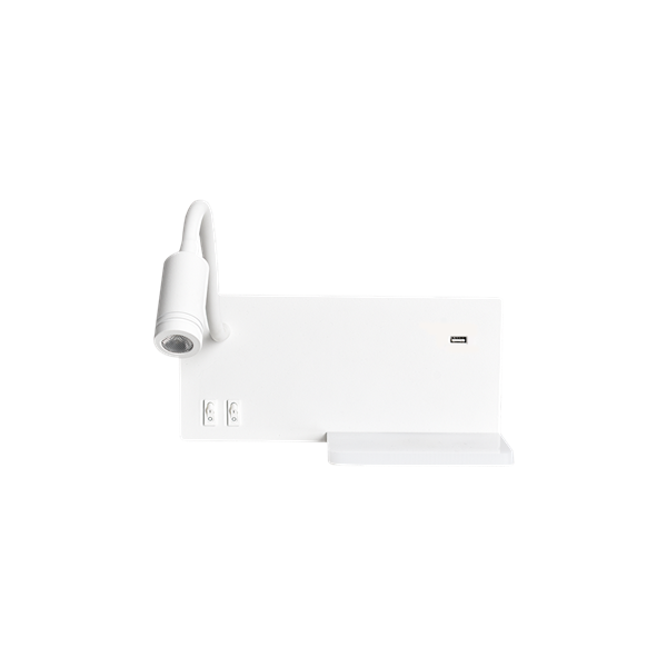 Lampa nocna z półką SHELF WHITE LED 4W+5W+2W ML6343