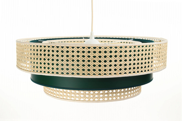 Lampa w stylu Boho Rotang z naturalnego ratanu- średnica 60 cm 