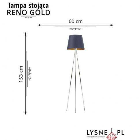 Lampa podłogowa RENO GOLD