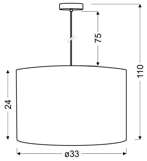 Lampa sufitowa wisząca 1X60W kremowy ARABESCA 31-19526