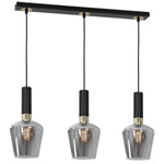 Nowoczesna lampa wisząca listwa ROMA BLACK MLP6485