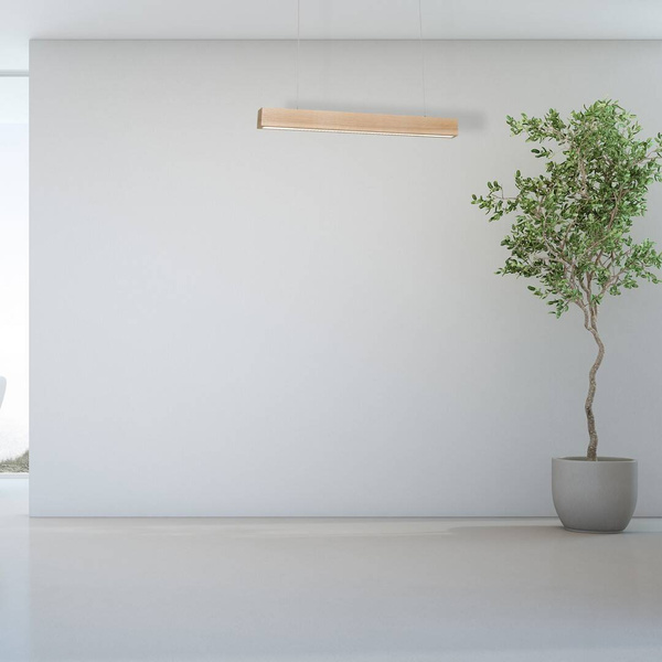 Lampa wisząca TIMBER, naturalne drewno, 12W LED, barwa ciepła 3000K, MLP567