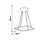 LAMPA WISZĄCA NIX WHITE 25W LED