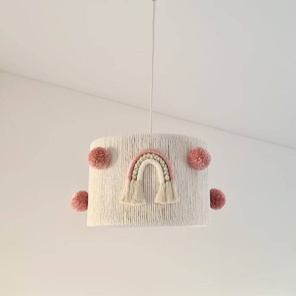 Lampa dla dziewczynki w stylu Boho Różowa Kraina 