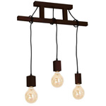 Lampa Wisząca JACK, MLP4360, orzech, 3x60W E27