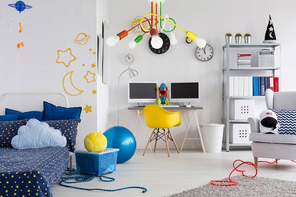 Lampa sufitowa do pokoju dziecięcego kolorowa Mondo 1001/5MX3