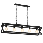 Lampa wisząca ARNOLD, MLP8564, czarna, 5x60W E27