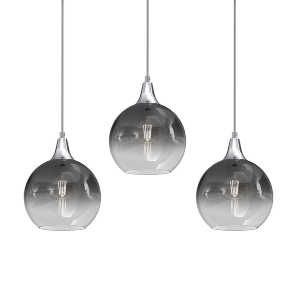 Lampa wisząca MONTE SILVER, MLP8322, srebrna, 3x60W E27