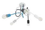 Lampa sufitowa do pokoju dziecka kolorowa w stylu loft Mondo 1001/5MX5