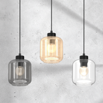 Lampa wisząca SOMBRA MIX, MLP8368, czarna z kolorowymi kloszami, 3x60W E27