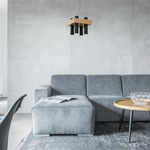 Nowoczesna lampa wisząca WEST BLACK 4xGU10 MLP5512