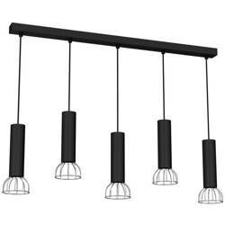 Lampa Wisząca DANTE, MLP7361, czarny/chrom, 5x8W LED GU10