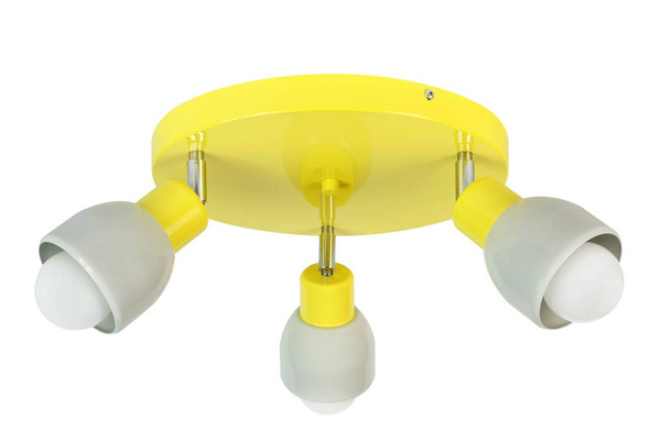 Lampa sufitowa do pokoju dziewczynki różowo-biała Trik 3
