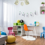 Lampa sufitowa do pokoju chłopca i dziewczynki beżowa w gwiazdki 3xE27 led