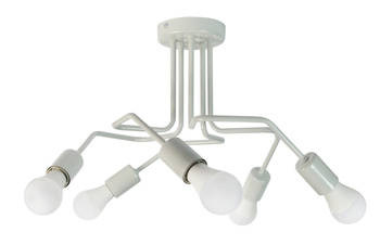 Lampa sufitowa do pokoju dziecka szara styl loft Vanessa 5xE27 LED