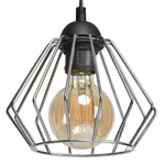 INDUSTRIALNA lampa wisząca NORMAN BLACK 1xE27 MLP6263