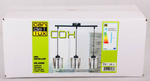Lampa wisząca sufitowa chromowa szklana 3x60W Cox Candellux 33-53886