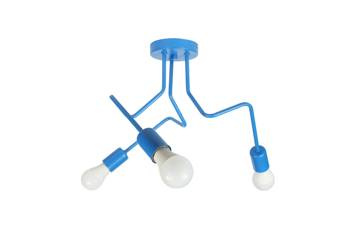 Lampa sufitowa do pokoju dziecka niebieska struktura w stylu loft Luna 3