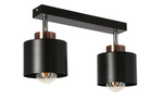 Lampa sufitowa czarna 2xE27 Olena 92-81773