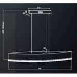 Lampa wisząca BOCCA SILVER LED