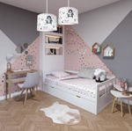 Lampa sufitowa do pokoju dziecka 3 punktowa - regulowana z motywem misia Teddy 3XE27