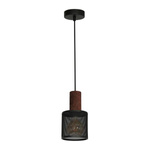 Industrialna lampa Wisząca ARES BLACK 1xE27 MLP3724
