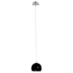 Lampa wisząca zwis WATERFALL czarna śr. 14cm
