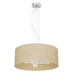 Lampa wisząca MARSHALL, MLP7490, biały/rattan, 3x60W E27