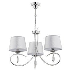 Nowoczesna lampa sufitowa IZYDA III srebrny śr. 55cm