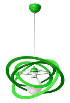 Lampa wisząca do pokoju dziecka zielona Sferis