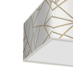 Lampa sufitowa ZIGGY WHITE, MLP7563, biały/złoty, 2x60W E27