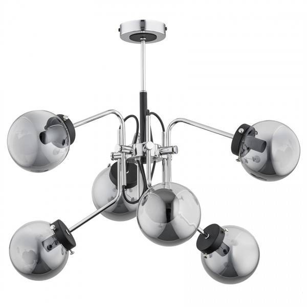 Duża lampa sufitowa TAO PRO VI chrom 