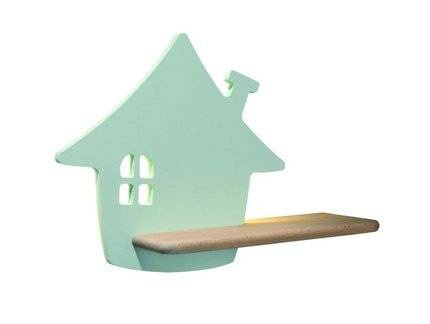 Lampa kinkiet półeczka 5W LED 4000K IQ Kids House miętowy 21-84866