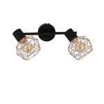 Lampa sufitowa listwa ścienna czarna złoty klosz Acrobat Candellux 92-66336 