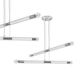 Lampa wisząca BASTONE WHITE / CHROME 4xE14