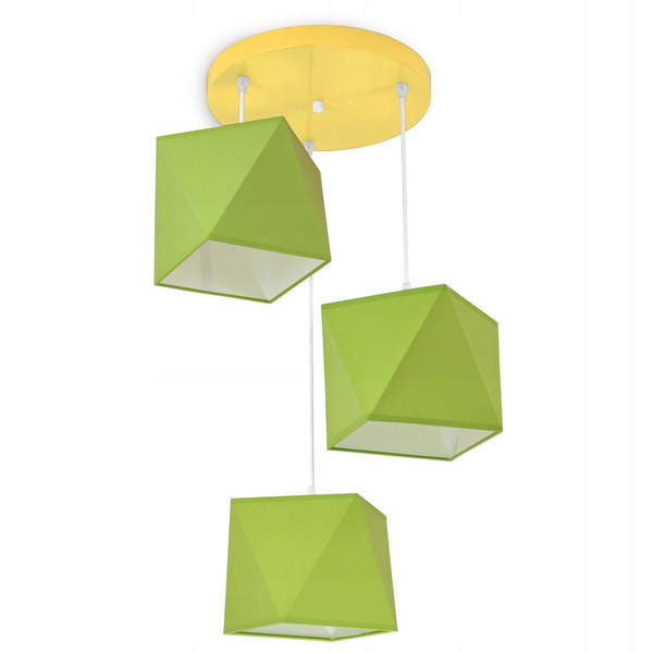 Lampa wisząca do pokoju dziecięcego kolorowa Świetlisty Diamencik 3xE27 Led 