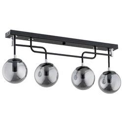 Lampa sufitowa ALFA GATUS CZARNA 4xE14 69cm | 63027