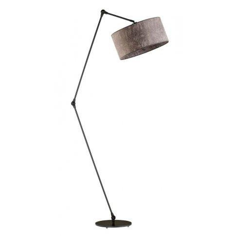 Nowoczesna regulowana lampa podłogowa BARI musztardowy abażur