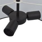 NOWOCZESNA LAMPA SUFITOWA BARI BLACK 3xE27 MLP4694