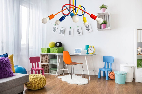 Żyrandol do pokoju dziecka kolorowy Mondo 5 Mix2 Loft