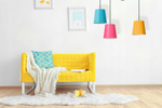 Lampa wisząca do pokoju dziecięcego kolorowa Stożek 3