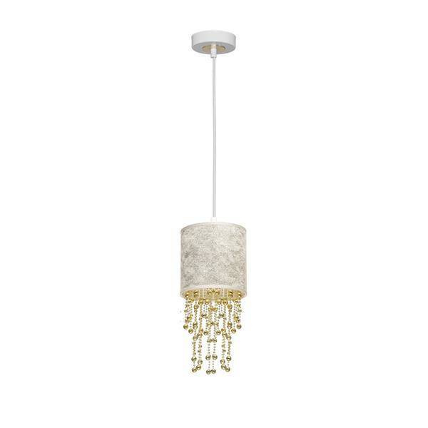Nowoczesna lampa wisząca ALMERIA WHITE/GOLD 1xE27 MLP6444