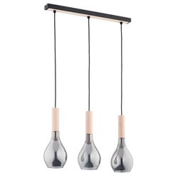 Lampa wisząca ALFA KATRIN DREWNIANA 3xE14 62cm | 62322